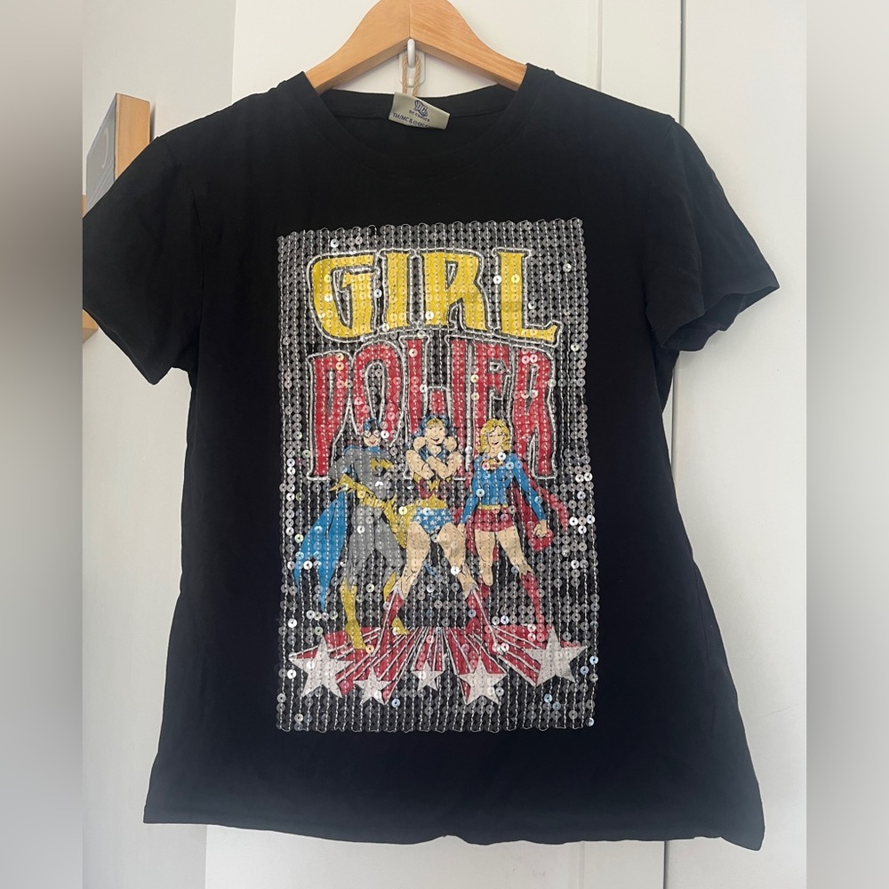 DC Comics Originals Girl Power Black T-Shirt